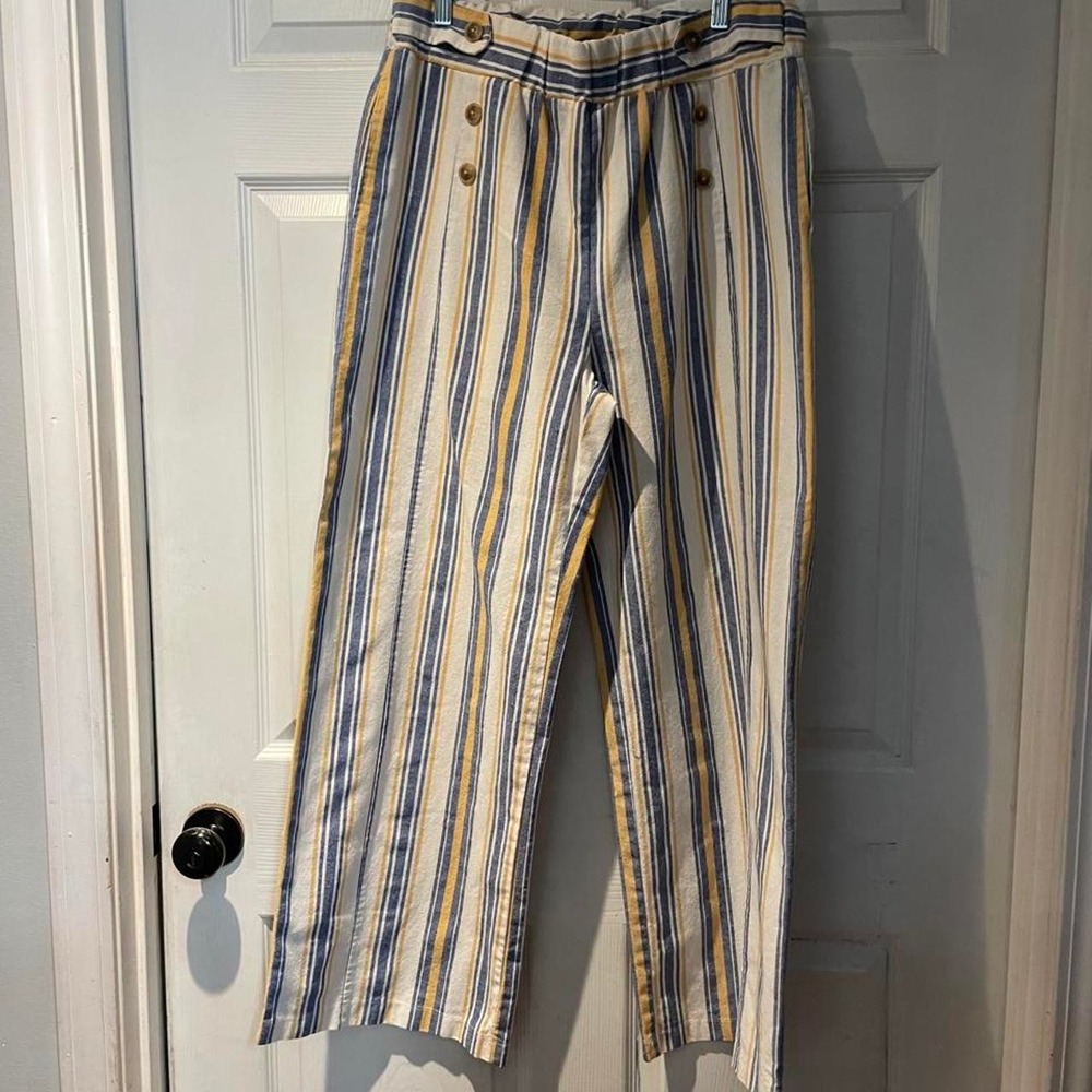 Robert Louis striped wide leg pants with vertical stripes - Picture 2 of 5